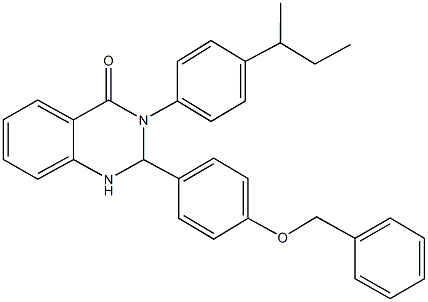 2-[4-(benzyloxy)phenyl]-3-(4-sec-butylphenyl)-2,3-dihydro-4(1H)-quinazolinone