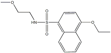 4-ethoxy-N-(2-methoxyethyl)-1-naphthalenesulfonamide|