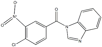 1-({4-chloro-3-nitrophenyl}carbonyl)-1H-benzimidazole Struktur