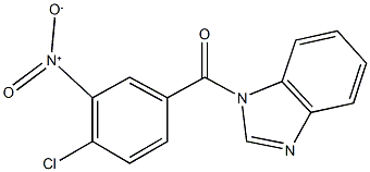  1-({4-chloro-3-nitrophenyl}carbonyl)-1H-benzimidazole