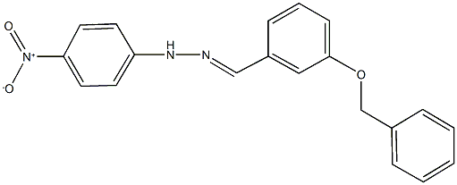 3-(benzyloxy)benzaldehyde {4-nitrophenyl}hydrazone Structure