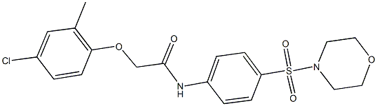  2-(4-chloro-2-methylphenoxy)-N-[4-(morpholin-4-ylsulfonyl)phenyl]acetamide