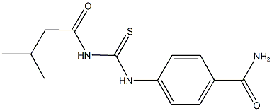 4-({[(3-methylbutanoyl)amino]carbothioyl}amino)benzamide Structure