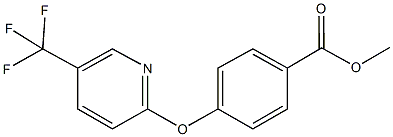 methyl 4-{[5-(trifluoromethyl)-2-pyridinyl]oxy}benzoate Struktur