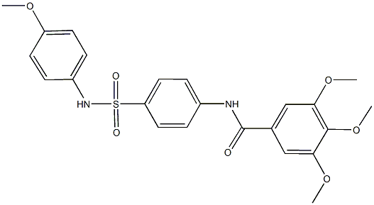 3,4,5-trimethoxy-N-{4-[(4-methoxyanilino)sulfonyl]phenyl}benzamide