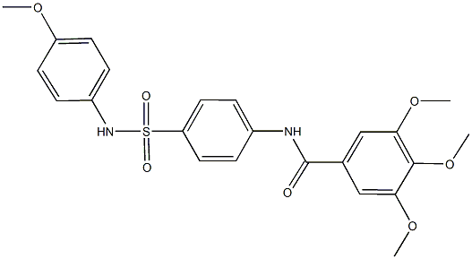 3,4,5-trimethoxy-N-{4-[(4-methoxyanilino)sulfonyl]phenyl}benzamide Structure