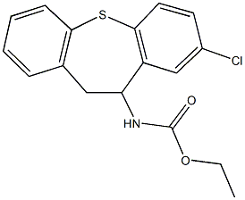 ethyl 8-chloro-10,11-dihydrodibenzo[b,f]thiepin-10-ylcarbamate Struktur