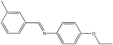 N-(4-ethoxyphenyl)-N-(3-methylbenzylidene)amine Structure