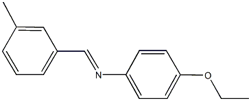 N-(4-ethoxyphenyl)-N-(3-methylbenzylidene)amine 结构式