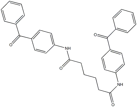 N~1~,N~6~-bis(4-benzoylphenyl)hexanediamide 结构式