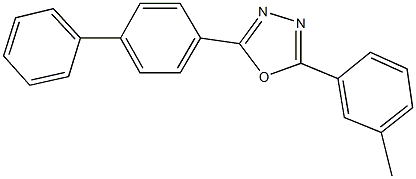 2-[1,1'-biphenyl]-4-yl-5-(3-methylphenyl)-1,3,4-oxadiazole Structure