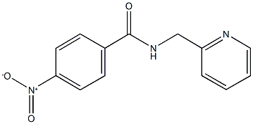 4-nitro-N-(2-pyridinylmethyl)benzamide 结构式