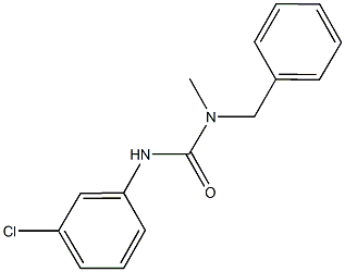 N-benzyl-N'-(3-chlorophenyl)-N-methylurea Struktur