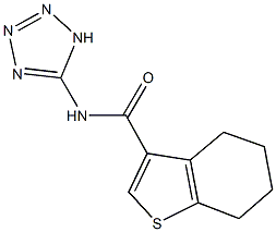 N-(1H-tetraazol-5-yl)-4,5,6,7-tetrahydro-1-benzothiophene-3-carboxamide Structure