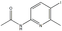 N-(5-iodo-6-methyl-2-pyridinyl)acetamide Struktur