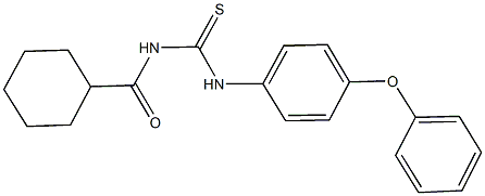 N-(cyclohexylcarbonyl)-N'-(4-phenoxyphenyl)thiourea,,结构式