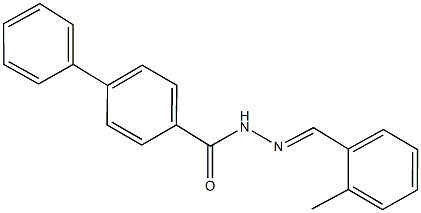 N'-(2-methylbenzylidene)[1,1'-biphenyl]-4-carbohydrazide Structure