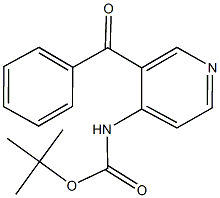 tert-butyl 3-benzoyl-4-pyridinylcarbamate Structure