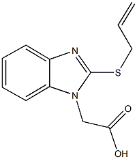 [2-(allylsulfanyl)-1H-benzimidazol-1-yl]acetic acid Struktur