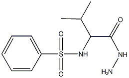 N-[1-(hydrazinocarbonyl)-2-methylpropyl]benzenesulfonamide,,结构式