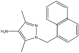 3,5-dimethyl-1-(1-naphthylmethyl)-1H-pyrazol-4-ylamine Struktur