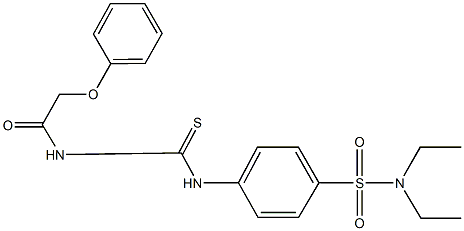 N,N-diethyl-4-({[(phenoxyacetyl)amino]carbothioyl}amino)benzenesulfonamide