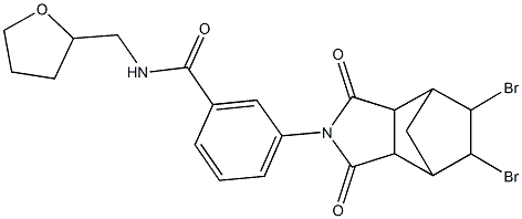 3-(8,9-dibromo-3,5-dioxo-4-azatricyclo[5.2.1.0~2,6~]dec-4-yl)-N-(tetrahydro-2-furanylmethyl)benzamide|