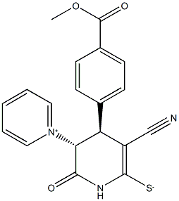 3-cyano-4-[4-(methoxycarbonyl)phenyl]-6-oxo-5-(1-pyridiniumyl)-1,4,5,6-tetrahydro-2-pyridinethiolate