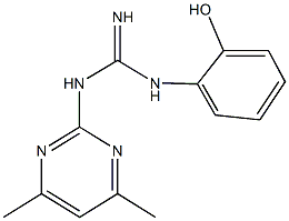 N-(4,6-dimethyl-2-pyrimidinyl)-N'-(2-hydroxyphenyl)guanidine Structure