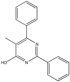 5-methyl-2,6-diphenyl-4-pyrimidinol 化学構造式