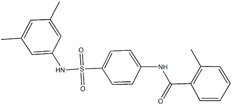 N-{4-[(3,5-dimethylanilino)sulfonyl]phenyl}-2-methylbenzamide 结构式