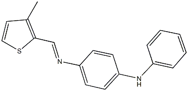 N-(4-anilinophenyl)-N-[(3-methyl-2-thienyl)methylene]amine