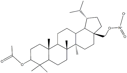 3a-(2-{nitrooxy}ethyl)-1-isopropyl-5a,5b,8,8,11a-pentamethylicosahydro-1H-cyclopenta[a]chrysen-9-yl acetate