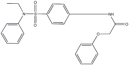 N-{4-[(ethylanilino)sulfonyl]phenyl}-2-phenoxyacetamide Structure