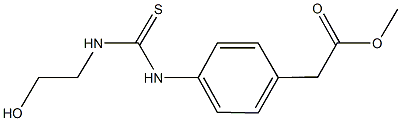  methyl [4-({[(2-hydroxyethyl)amino]carbothioyl}amino)phenyl]acetate