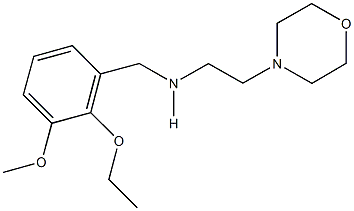 N-(2-ethoxy-3-methoxybenzyl)-N-[2-(4-morpholinyl)ethyl]amine Struktur