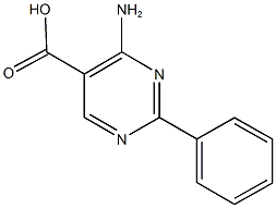 4-amino-2-phenyl-5-pyrimidinecarboxylic acid 结构式