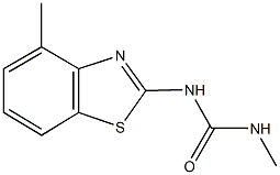 N-methyl-N'-(4-methyl-1,3-benzothiazol-2-yl)urea Struktur