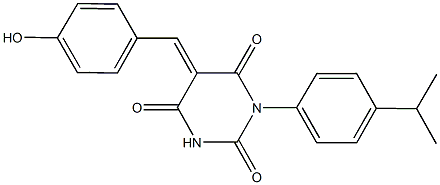 5-(4-hydroxybenzylidene)-1-(4-isopropylphenyl)-2,4,6(1H,3H,5H)-pyrimidinetrione