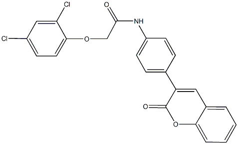  2-(2,4-dichlorophenoxy)-N-[4-(2-oxo-2H-chromen-3-yl)phenyl]acetamide