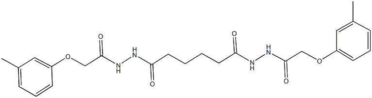 2-(3-methylphenoxy)-N'-(6-{2-[(3-methylphenoxy)acetyl]hydrazino}-6-oxohexanoyl)acetohydrazide,,结构式