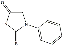 1-phenyl-2-thioxo-4-imidazolidinone Struktur