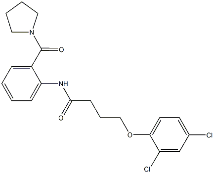 4-(2,4-dichlorophenoxy)-N-[2-(1-pyrrolidinylcarbonyl)phenyl]butanamide