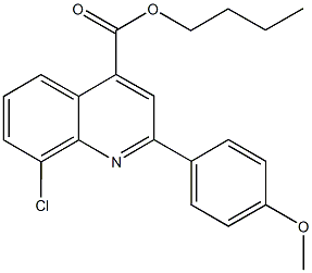 butyl 8-chloro-2-(4-methoxyphenyl)-4-quinolinecarboxylate