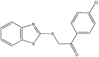 2-(1,3-benzothiazol-2-ylsulfanyl)-1-(4-chlorophenyl)ethanone Structure