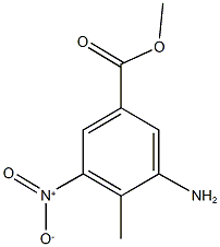methyl 3-amino-5-nitro-4-methylbenzoate Struktur