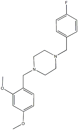 2-{[4-(4-fluorobenzyl)-1-piperazinyl]methyl}-5-methoxyphenyl methyl ether