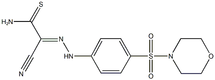  2-cyano-2-{[4-(morpholin-4-ylsulfonyl)phenyl]hydrazono}ethanethioamide