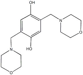 2,5-bis(4-morpholinylmethyl)-1,4-benzenediol,,结构式