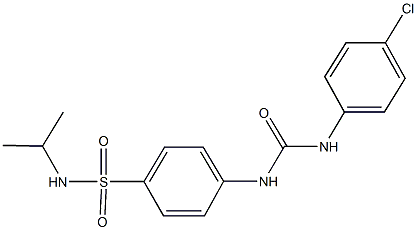 4-{[(4-chloroanilino)carbonyl]amino}-N-isopropylbenzenesulfonamide Structure